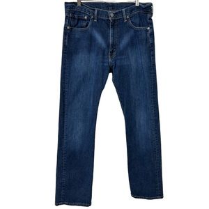 Levi's 505 Jeans - Dark Blue Wash - Men's Size 36 W‎ / 32 L